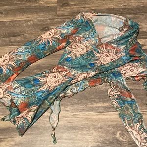 Shein Detailed Sun shirt with Flare sleeves